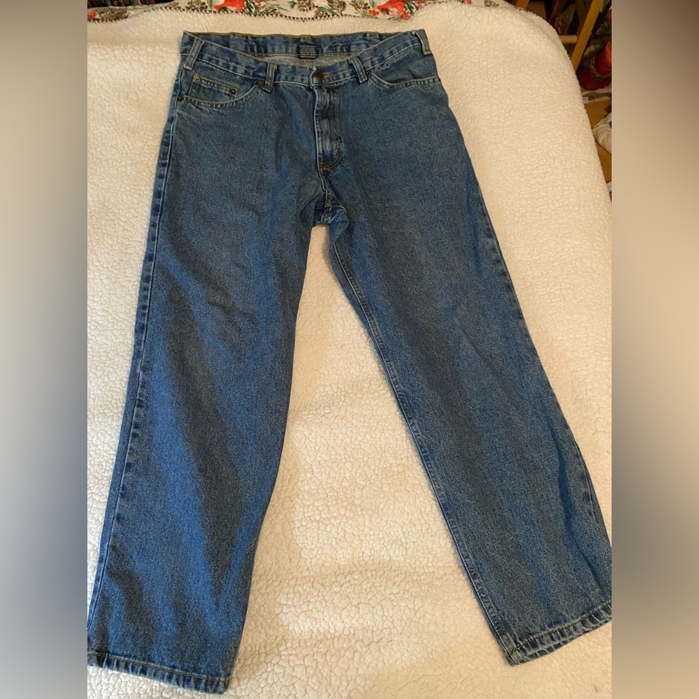 RK Brand Men's Relaxed Fit Blue Jeans 35x30